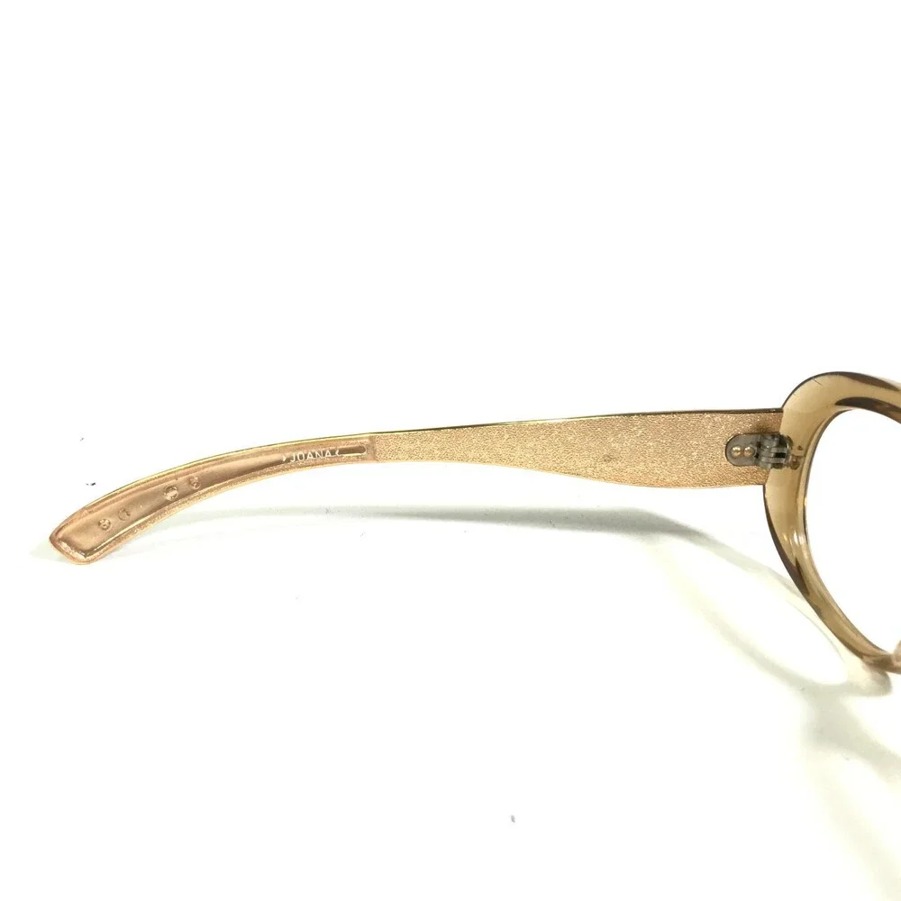 Vintage Brendel Joana Eyeglasses Frames Clear Gold Round Full Rim 50-20-130